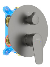 Смеситель для ванны встраиваемый Aquatek Бетта AQ1146BGM оружейная сталь