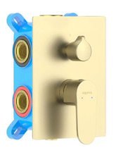 Смеситель для ванны встраиваемый Aquatek Оберон AQ1247BG шлифованное золото