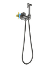 Гигиенический душ со смесителем Aquatek Бетта AQ1023BGM оружейная сталь