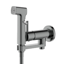 Гигиенический душ со смесителем Aquatek Ника AQ1819BGM цвет Оружейная сталь