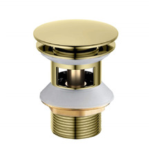 Донный клапан Aquatek AQ6002PG полированное золото