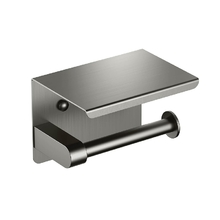 Держатель туалетной бумаги Aquatek Европа AQ4939BGM с полкой цвет Оружейная сталь