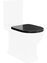 Сиденье для унитаза с крышкой быстросъемное с микролифтом Kerama Marazzi POMPEI PO.seat.01BLK