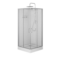 Душевая кабина Am.Pm Above W9XC-403-9090MT, 90 х 90 см, стекло прозрачное, профиль хром матовый