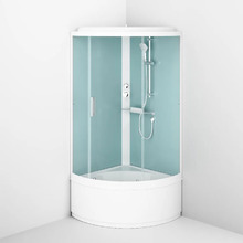 Душевая кабина Am.Pm X-Joy Deep, 90 х 90 см, стекло прозрачное, профиль белый, W88C-401A-090WT