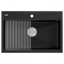 Мойка для кухни Paulmark IT-GRANIT STEPIA 80, PM117551-BLM