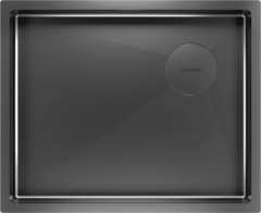 Мойка кухонная Paulmark Next-Skew PM885444-GM вороненая сталь