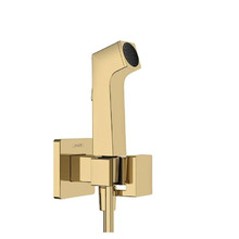 Гигиенический душ Hansgrohe Bidette 29233990, с запорным вентилем, золото брашированное