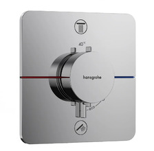 Смеситель для душа Hansgrohe ShowerSelect Comfort Q, 15583000, на 2 потребителя, термостатический, хром