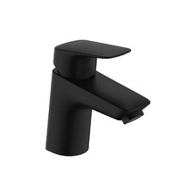Смеситель для раковины Hansgrohe Logis, 71070670, с донным клапаном со стержнем тяги, черный матовый
