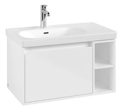 Тумба под раковину Villeroy & Boch Skyla C78800VE, 80 см подвесная, Brilliant White