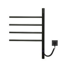 Полотенцесушитель электрический Vincea VTD-1S1CBE 43×60, черный, таймер