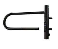 Полотенцесушитель электрический Vincea VTD-1P1BE 39×25, черный, таймер