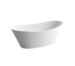 Ванна из искусственного камня Vincea VBT-4S08MW, 1700*780*620, белая матовая