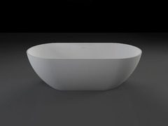 Ванна из искусственного камня Vincea VBT-4S04MW, 1700*800*560, белый мат., слив-перелив в комплекте