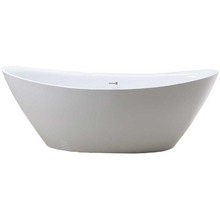 Ванна акриловая Vincea VBT-203, 1800*850*650, цвет белый, щелевой перелив