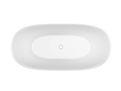 Ванна акриловая Vincea VBT-701-1700MW, 1700*800*585, цвет белый мат., щелевой перелив, слив белый