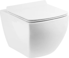 Подвесной унитаз BelBagno Carina BB514CHR, безободковый, белый