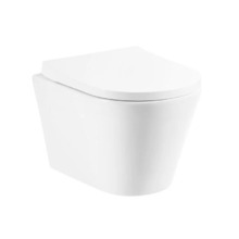 Подвесной безободковый унитаз BelBagno Flay-R BB053CHR, белый