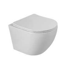 Унитаз подвесной BelBagno Sfera-Tor BB046CH-TOR/SC цвет Белый с сиденьем Микролифт
