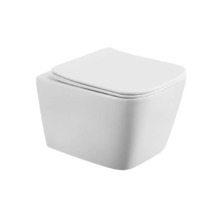 Подвесной унитаз BelBagno Kraft-Tor BB7106CH-TOR/SC, безободковый, смыв Tornado, сиденье микролифт, белый