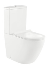 Напольный унитаз BelBagno Sfera-R, безободковый P-trap BB2141CPR