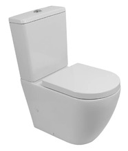 Напольный унитаз-компакт BelBagno Sfera-Tor белый, BB2141CP-TOR/BB2141T