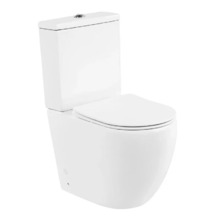 Напольный безободковый унитаз BelBagno Amanda BB051CPR/BB051T/BB051SC, сиденье микролифт, белый