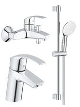 Комплект смесителей Grohe Eurosmart 129153 цвет Хром